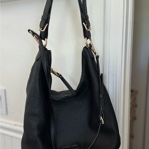 Black Leather Shoulder Bag